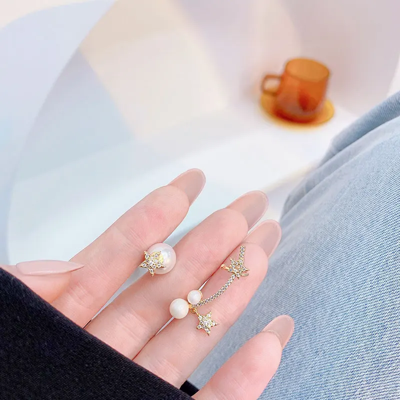 Romantic Star Micro Inlaid Zircon Earrings Integrated Earring Water Drop Pearl Charm Exquisite Luxury for Lady Wedding Jewelry
Romantic Star Micro Inlaid Zircon Earrings Integrated Earring Water Drop Pearl Charm Exquisite Luxury for Lady Wedding Jewelry