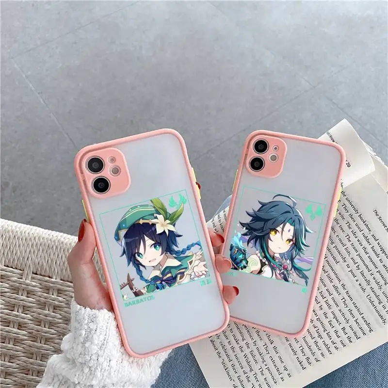 Genshin impact zhongli xiao hutao Phone Case For iPhone 12 11 Mini Pro XR XS Max 7 8 Plus X Matte transparent Pink Back Cover
Genshin impact zhongli xiao hutao Phone Case For iPhone 12 11 Mini Pro XR XS Max 7 8 Plus X Matte transparent Pink Back Cover