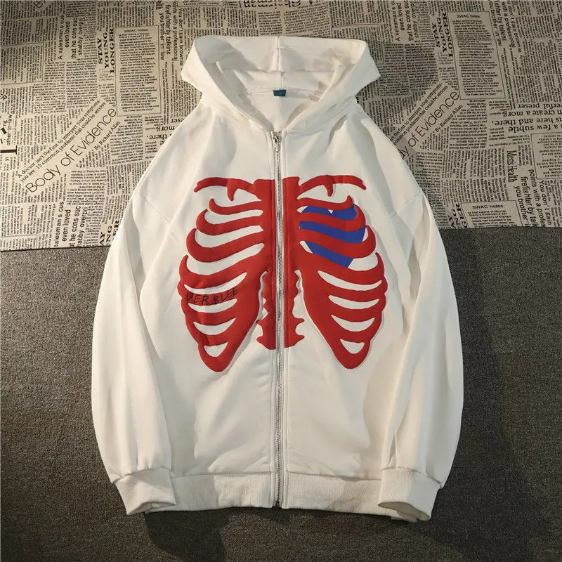 Skull Print Anime Goth Grunge Hooded Jacket Y2K Korean Style Harajuku Zip Up Loose Oversized Hoodies Women Sweatshirt Hip Hop
Skull Print Anime Goth Grunge Hooded Jacket Y2K Korean Style Harajuku Zip Up Loose Oversized Hoodies Women Sweatshirt Hip Hop