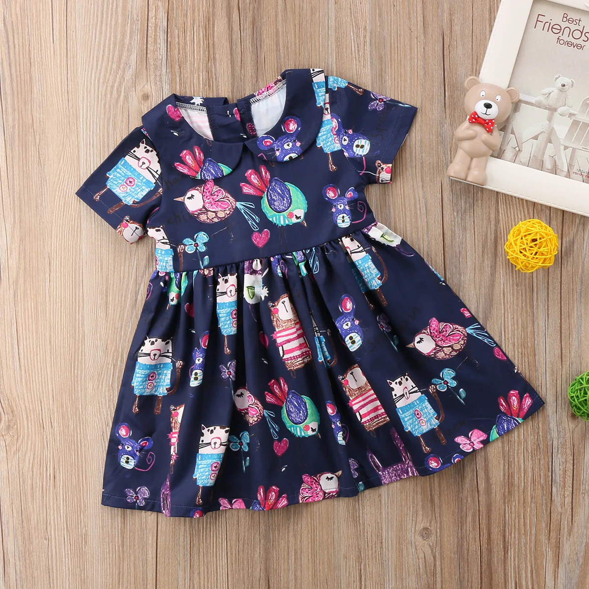 Summer New Toddler Kids Baby Girls 1T-6T Flower Dress Princess Party Graffiti Dresses
Summer New Toddler Kids Baby Girls 1T-6T Flower Dress Princess Party Graffiti Dresses