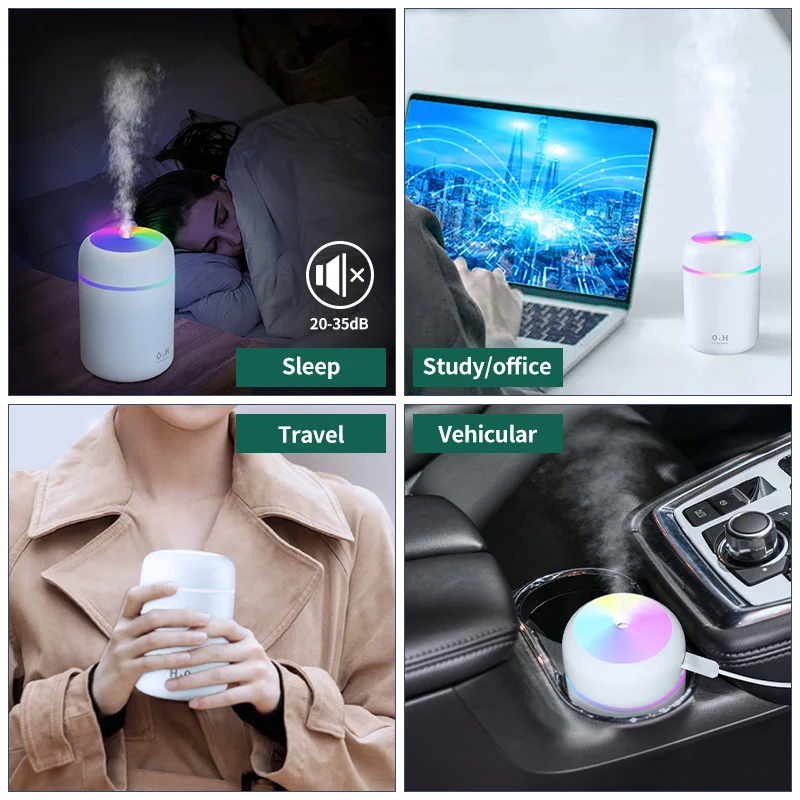 Air Humidifier Ultrasonic Aromatherapy Essential Oil Diffuser Sprayer Mist Maker Fogger Aroma Difuser Car Home Humificador Mini | Бытовая