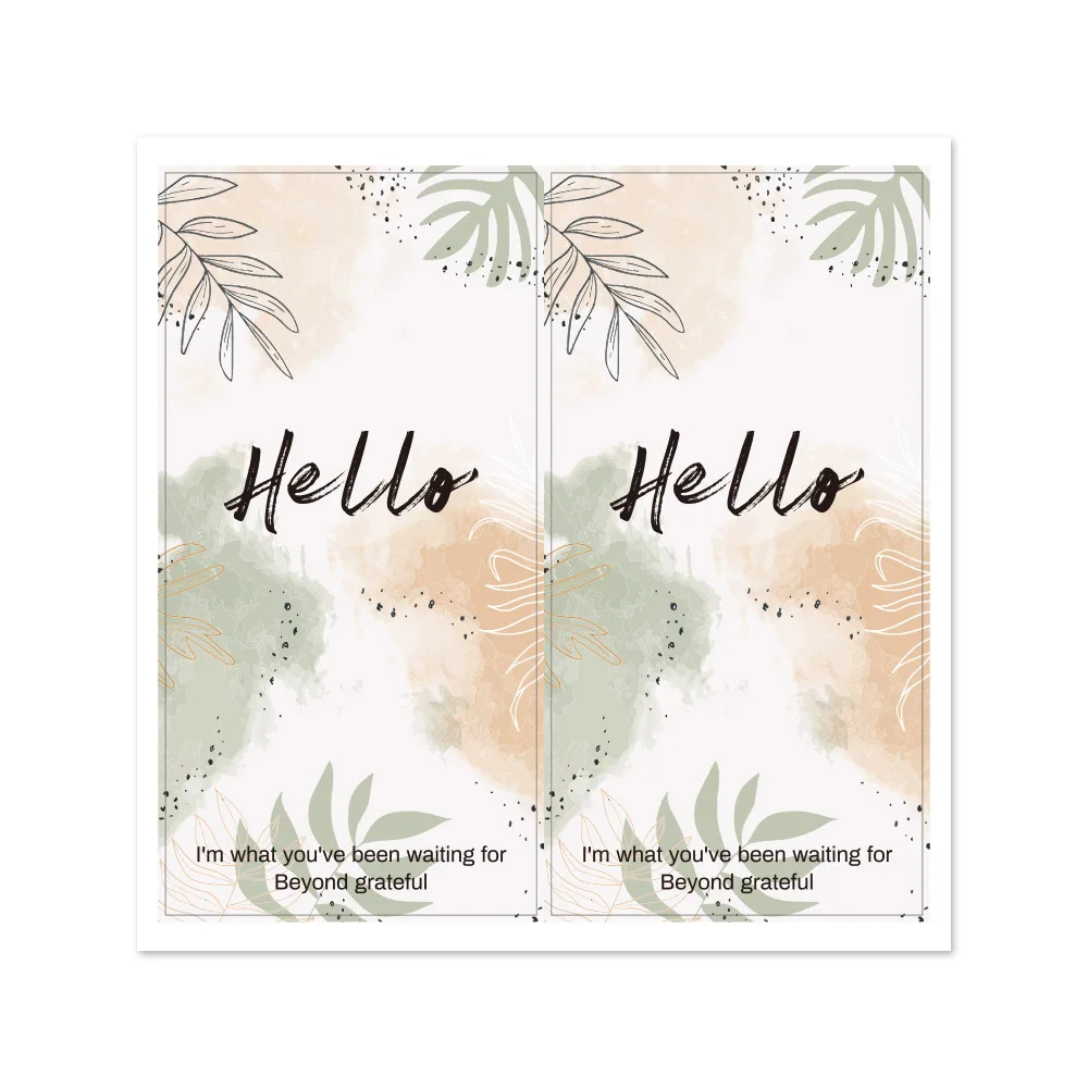 50 Pcs 2*4 Inch Pink Leaves Rectangle Hello Stickers Seal Labels For Small Business Wedding Party Birthday Gift Package Handmade
50 Pcs 2*4 Inch Pink Leaves Rectangle Hello Stickers Seal Labels For Small Business Wedding Party Birthday Gift Package Handmade