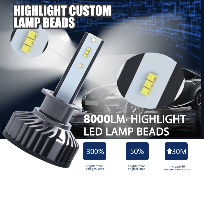 H4 Auto Headlamp ZES Bulb H8 H11 H1 H3 H7 LED 9005 9006 9007 H13 9012 80W F2 Car Styling 8000LM 6500K Car Headlight
H4 Auto Headlamp ZES Bulb H8 H11 H1 H3 H7 LED 9005 9006 9007 H13 9012 80W F2 Car Styling 8000LM 6500K Car Headlight