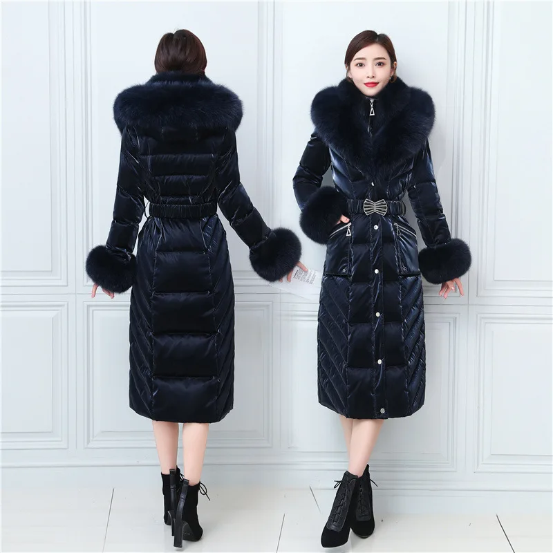 Real fox big fur collar wash-free shiny fur down jacket women long over the knee slim thickening 2021 new
Real fox big fur collar wash-free shiny fur down jacket women long over the knee slim thickening 2021 new