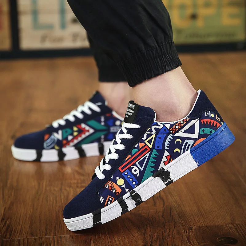 2021 Spring and Autumn Men's Sports Shoes Fashion Graffiti Lace-up Running Shoes Outdoor Non-slip Vulcanized Shoes Casual Shoes
2021 Spring and Autumn Men's Sports Shoes Fashion Graffiti Lace-up Running Shoes Outdoor Non-slip Vulcanized Shoes Casual Shoes