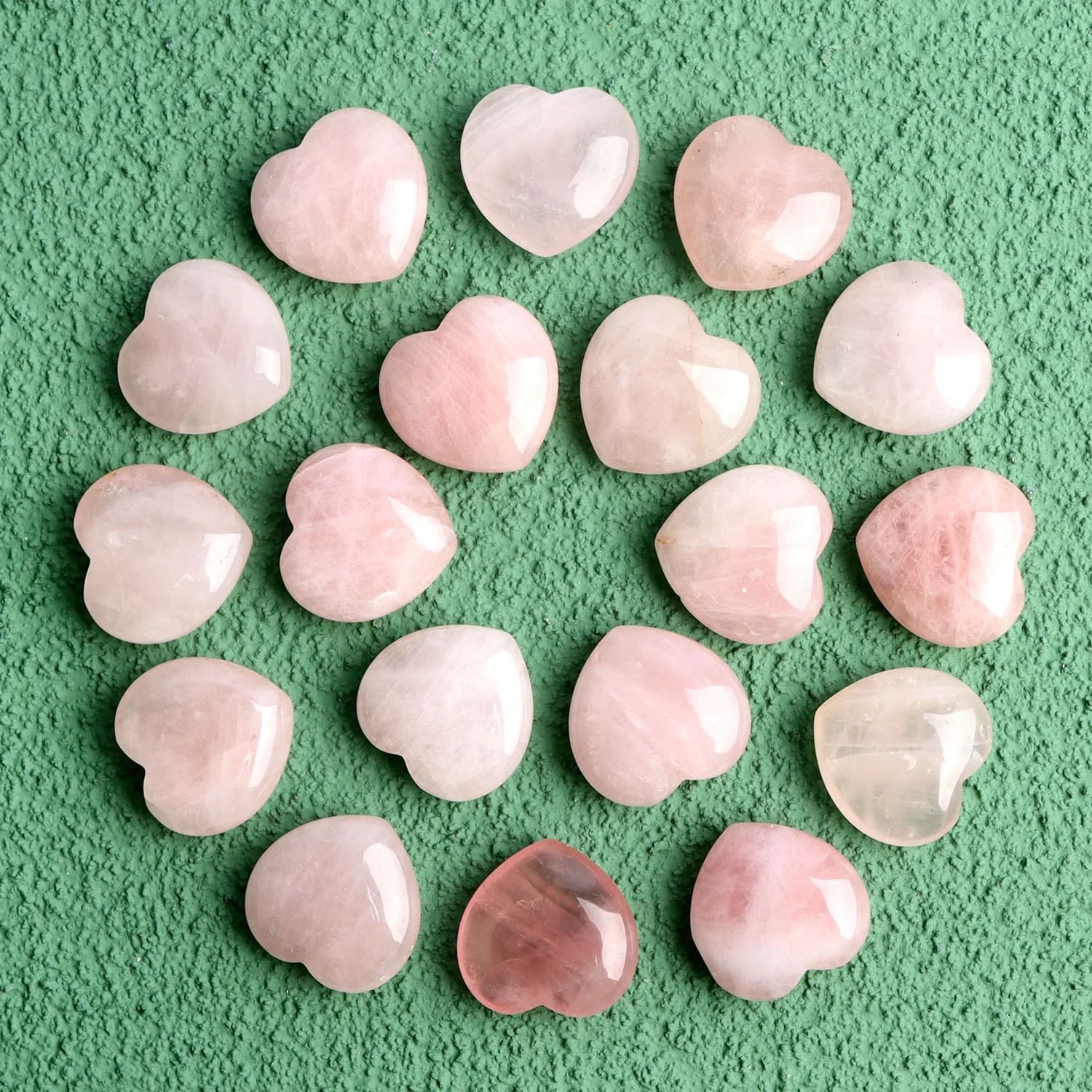 50/100pcs Natural Rose Quartz 25mm Heart Mini Crystal Heart shape Polished Pink Pendant Reiki Gemstone Healing Women Gift
50/100pcs Natural Rose Quartz 25mm Heart Mini Crystal Heart shape Polished Pink Pendant Reiki Gemstone Healing Women Gift