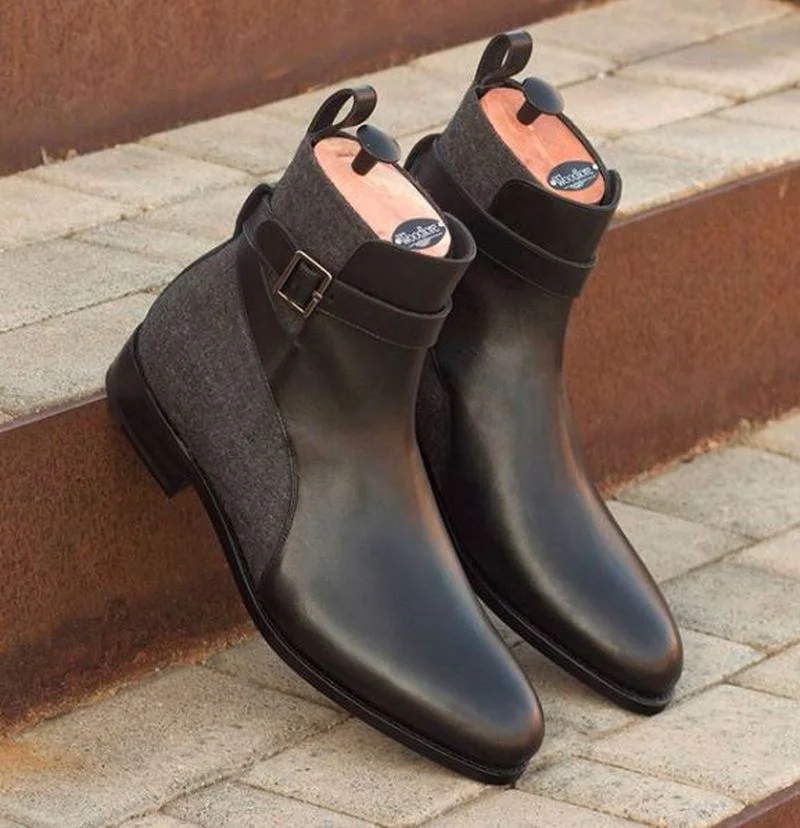 2021 Fashion Seasons Handmade Color Matching Men's PU High Ankle Boots Fashion All-match Business Casual Chelsea Boots HL102
2021 Fashion Seasons Handmade Color Matching Men's PU High Ankle Boots Fashion All-match Business Casual Chelsea Boots HL102