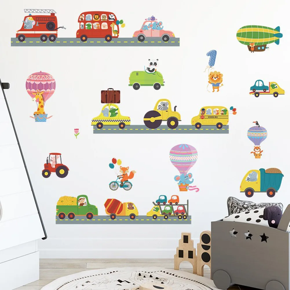 Cartoon Wall Stickers Bus Car Truck PVC Waterproof Wall Decal For Children Kids Baby Boy Bedroom Nursery Decoration
Cartoon Wall Stickers Bus Car Truck PVC Waterproof Wall Decal For Children Kids Baby Boy Bedroom Nursery Decoration
