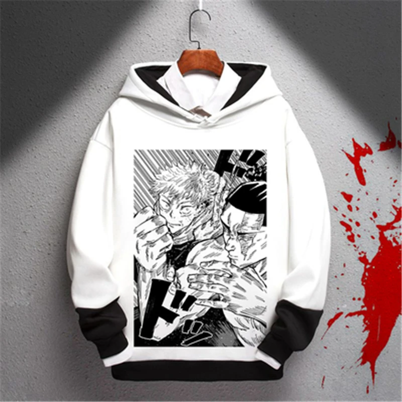 Jujutsu Kaisen Cosplay Costume Zipper Plus Cashmere Hoodies Sweatshirts Jacket with Hat Anime Adult COS Apparel Christmas Gift
Jujutsu Kaisen Cosplay Costume Zipper Plus Cashmere Hoodies Sweatshirts Jacket with Hat Anime Adult COS Apparel Christmas Gift