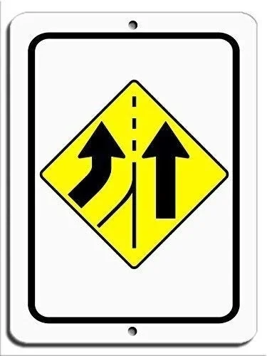 Left Lane Merges Road Sign Warning Metal Sign for Front Door Aluminum Sign Heavy Duty Metal Tin Sign Gift
Left Lane Merges Road Sign Warning Metal Sign for Front Door Aluminum Sign Heavy Duty Metal Tin Sign Gift