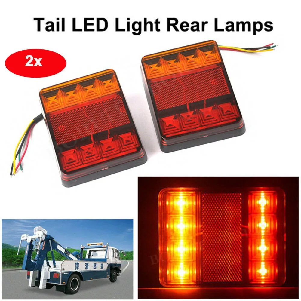 1pair Trailer Truck 8 LED T12V Left And Right Aillight Brake Stop Turn Signal Indicator Lamp Tail For Car Rear Tail Light Parts
1pair Trailer Truck 8 LED T12V Left And Right Aillight Brake Stop Turn Signal Indicator Lamp Tail For Car Rear Tail Light Parts