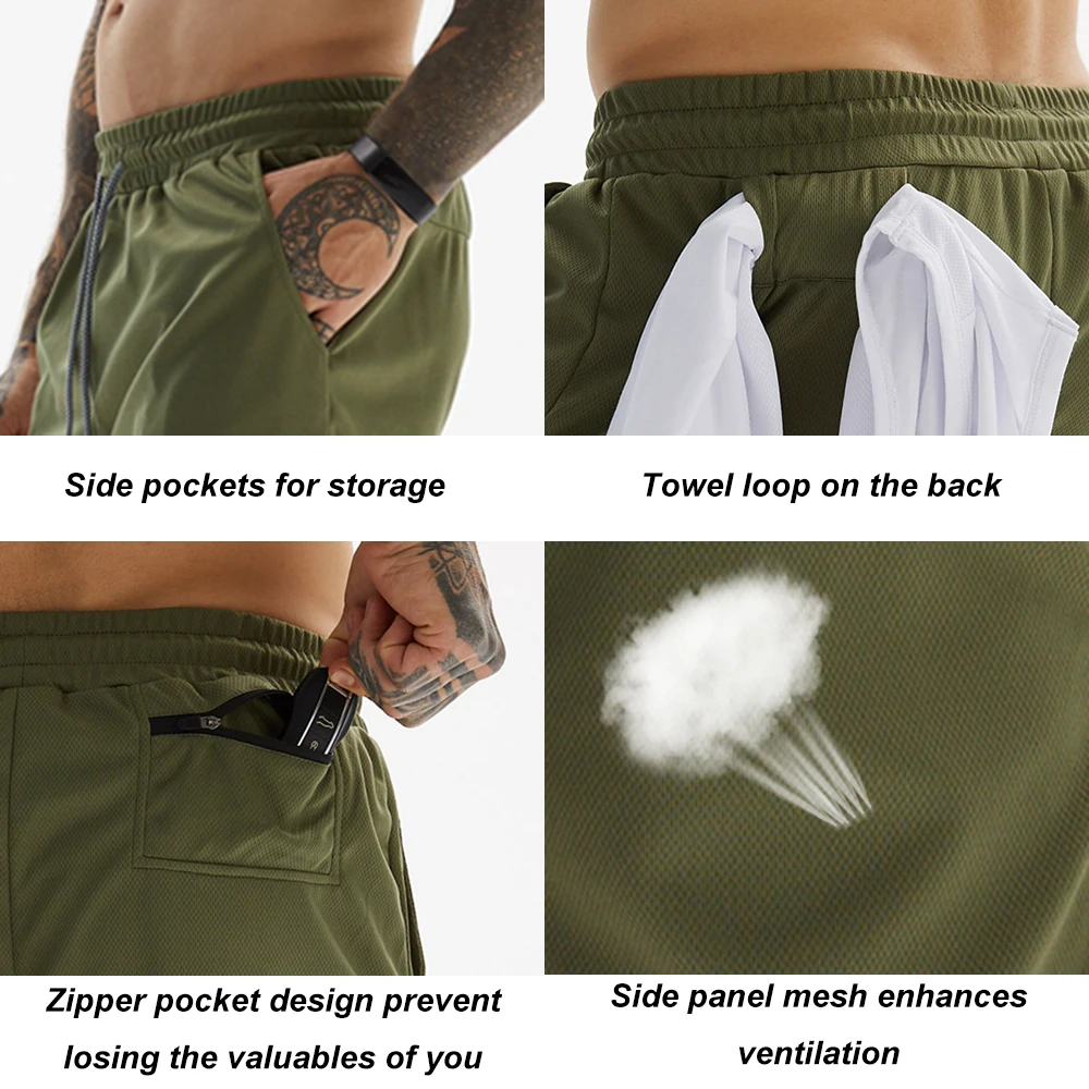 Mens Shorts Summer Fitness Gym Sportswear Camouflage Quick Drying hip zipper pockets Jogging Short Pants Men's Running Shorts
Mens Shorts Summer Fitness Gym Sportswear Camouflage Quick Drying hip zipper pockets Jogging Short Pants Men's Running Shorts