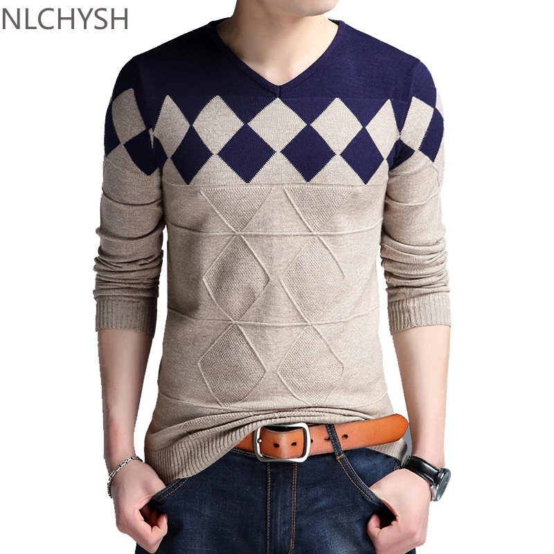 Autumn Vintage Sweater Men Collarless Sweater Christmas Sweaters Fashion V-neck Casual Slim Sweaters Men for Business
Autumn Vintage Sweater Men Collarless Sweater Christmas Sweaters Fashion V-neck Casual Slim Sweaters Men for Business