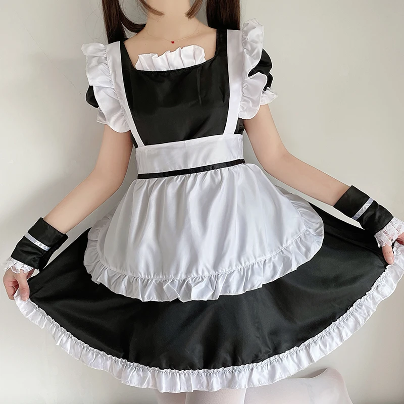 Women Girls JP Anime Kawaii Maid Lolita Dresses Apron Halloween Cosplay Costume Party Role Play Dress Up Waitress Outfit
Women Girls JP Anime Kawaii Maid Lolita Dresses Apron Halloween Cosplay Costume Party Role Play Dress Up Waitress Outfit