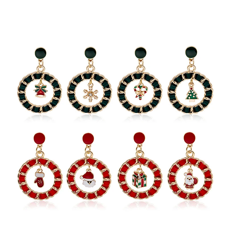 Fashion Round Christmas Earrings for Women Girls Classic Christmas Tree Old Man Cartoon Cute Stud Earrings Christmas Jewelry
Fashion Round Christmas Earrings for Women Girls Classic Christmas Tree Old Man Cartoon Cute Stud Earrings Christmas Jewelry