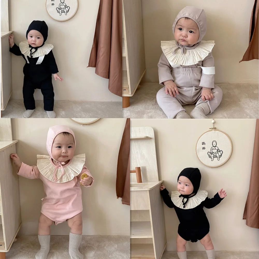 Spring Autumn Baby Clothing Sets Newborn Boys Girls Bodysuits+overalls+hat 3pcs Suit Toddler Cotton Long Sleeve Home Clothes Set
Spring Autumn Baby Clothing Sets Newborn Boys Girls Bodysuits+overalls+hat 3pcs Suit Toddler Cotton Long Sleeve Home Clothes Set