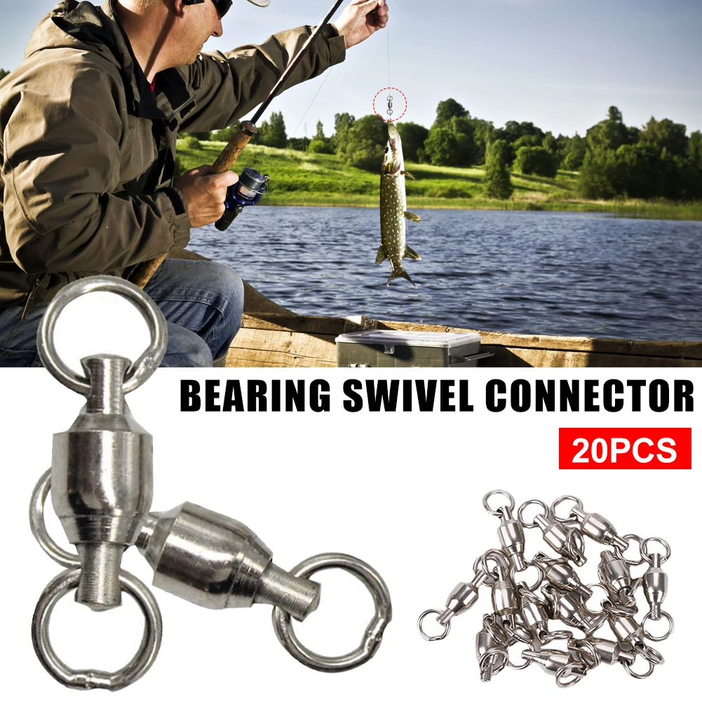 20pcs Heavy Duty Ball Bearing Connector Stainless Steel Fishing Rolling Swivel Solid Ring Connector Fishing Accessories Hot Sale
20pcs Heavy Duty Ball Bearing Connector Stainless Steel Fishing Rolling Swivel Solid Ring Connector Fishing Accessories Hot Sale