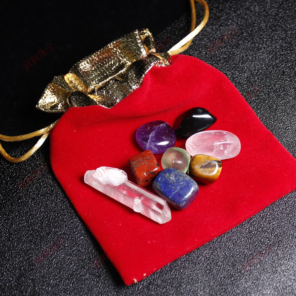 8pcs/set Natural Irregular Chakras Healing Stone Reiki Yoga Energy Meditation Specimen Home Decor Collection Gift with Cloth Bag
8pcs/set Natural Irregular Chakras Healing Stone Reiki Yoga Energy Meditation Specimen Home Decor Collection Gift with Cloth Bag
