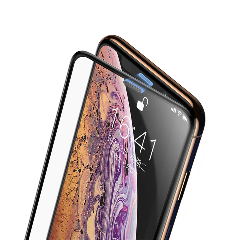 Защита экрана 20D защитная пленка полное покрытие для iPhone 11 Pro Max/XSMax закаленное