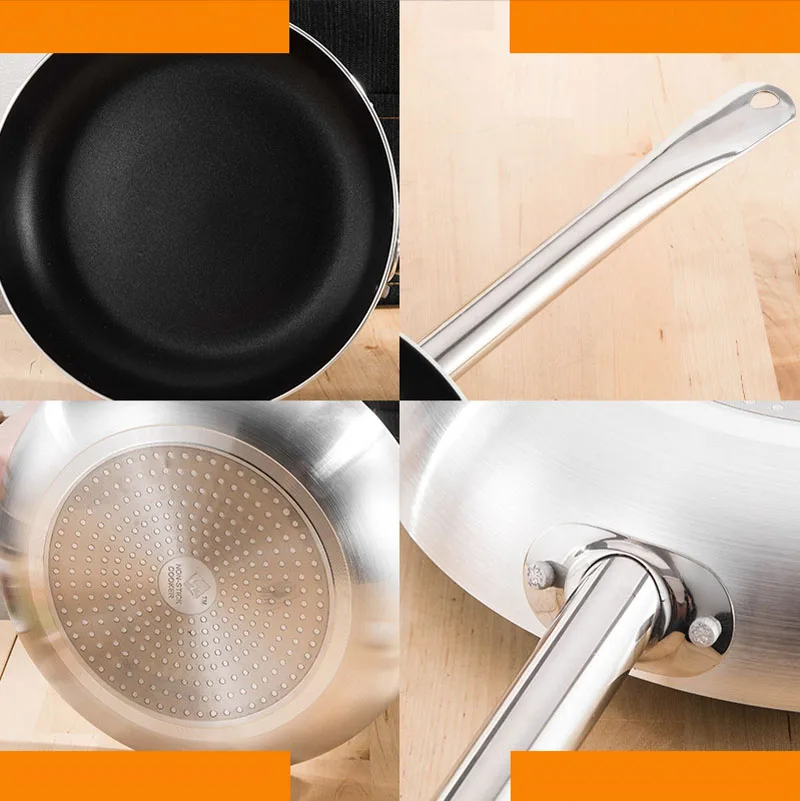 Aluminum Alloy Pan Non Stick Finish Less Oil Smoke Pots Frying Wok Cook Baby Food Health And Environmental Protection
Aluminum Alloy Pan Non Stick Finish Less Oil Smoke Pots Frying Wok Cook Baby Food Health And Environmental Protection