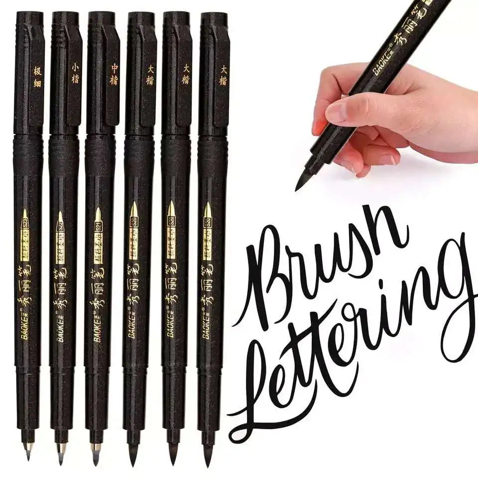 4 Sizes Nibs Calligraphy Pen Brush Lettering Pens Set flexible Refill Brush Markers Set for Signature Drawing Hand Lettering
4 Sizes Nibs Calligraphy Pen Brush Lettering Pens Set flexible Refill Brush Markers Set for Signature Drawing Hand Lettering