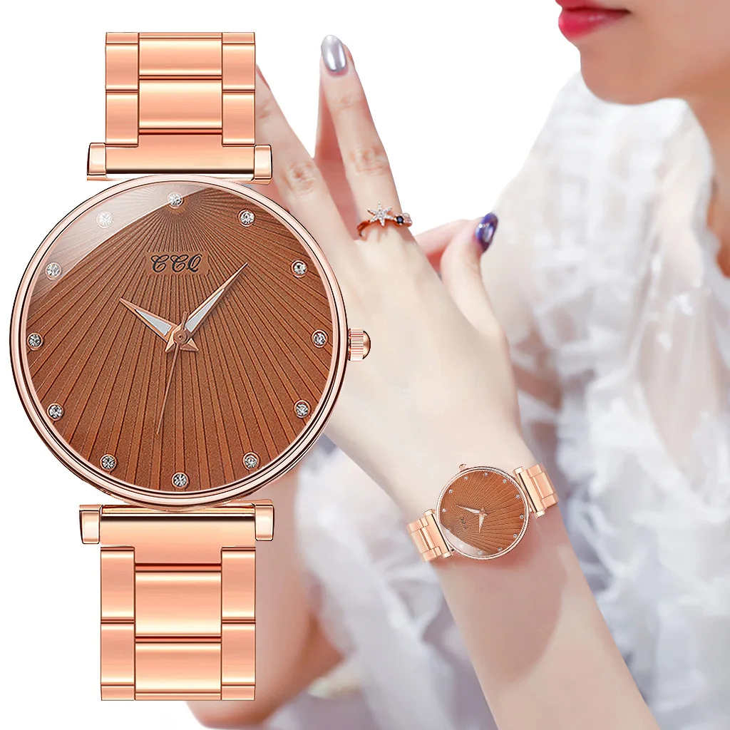Business Womens Wrist Watch Casual Ultra-thin Gold Stainless Steel Strap Point Diamond Dial Ladies Quartz Watches Zegarek Damski
Business Womens Wrist Watch Casual Ultra-thin Gold Stainless Steel Strap Point Diamond Dial Ladies Quartz Watches Zegarek Damski