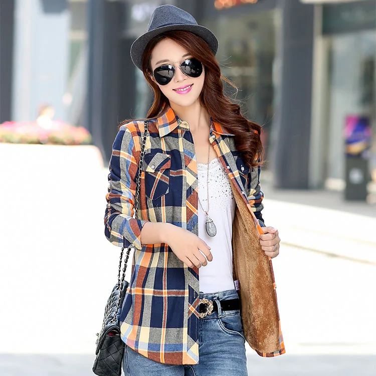 2021Brand Winter Warm Women Plus Velvet Thicke Plaid Shirt Style Coat Jacket Women Clothes Tops Female Casual Jacket Outerwear
2021Brand Winter Warm Women Plus Velvet Thicke Plaid Shirt Style Coat Jacket Women Clothes Tops Female Casual Jacket Outerwear
