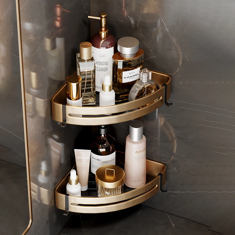 Need to Drill Hole Wall Space Aluminum Bathroom Shelf Shower Shelves Mount Shower Storage Rack Corner Shelf Bathroom Accessories
Need to Drill Hole Wall Space Aluminum Bathroom Shelf Shower Shelves Mount Shower Storage Rack Corner Shelf Bathroom Accessories