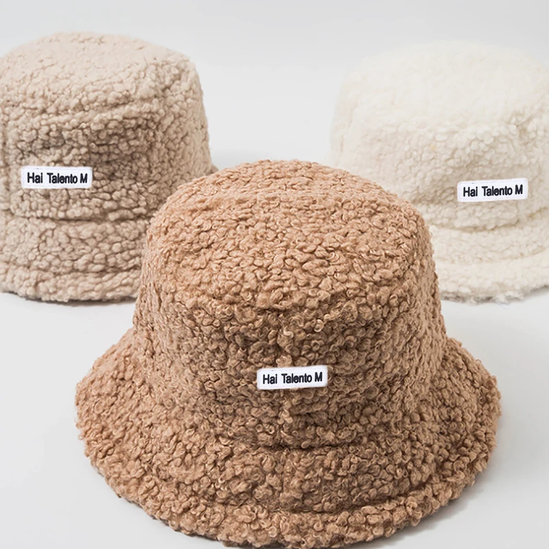 Lamb Faux Fur Bucket Hat Winter Warm Teddy Velvet Hats for Women Lady Thicken Bob Panama Outdoor Fisherman Hat Caps
Lamb Faux Fur Bucket Hat Winter Warm Teddy Velvet Hats for Women Lady Thicken Bob Panama Outdoor Fisherman Hat Caps