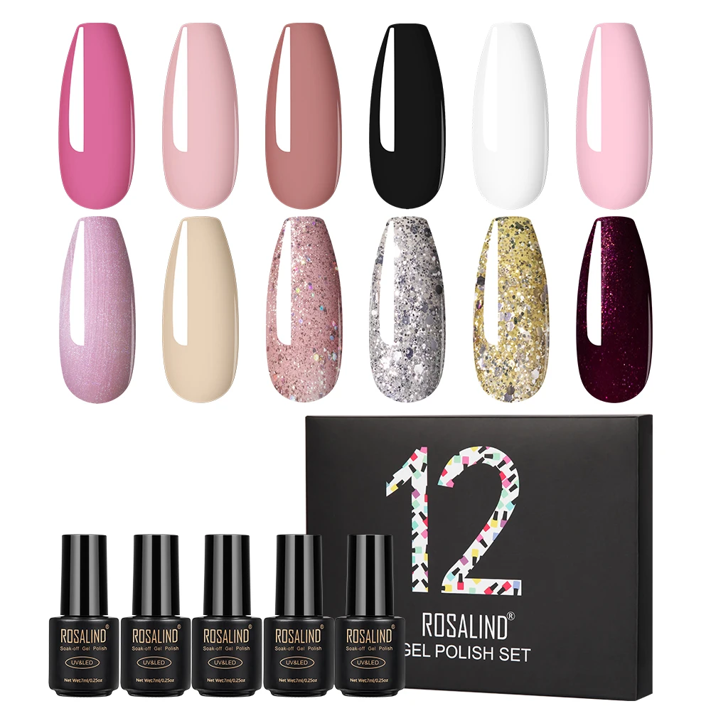 ROSALIND Base Top Coat Set Gel Nail Polish Hybrid Varnish Set For Manicure Nails Art All For Nails Cuticle Oil Base Top Box Set
ROSALIND Base Top Coat Set Gel Nail Polish Hybrid Varnish Set For Manicure Nails Art All For Nails Cuticle Oil Base Top Box Set