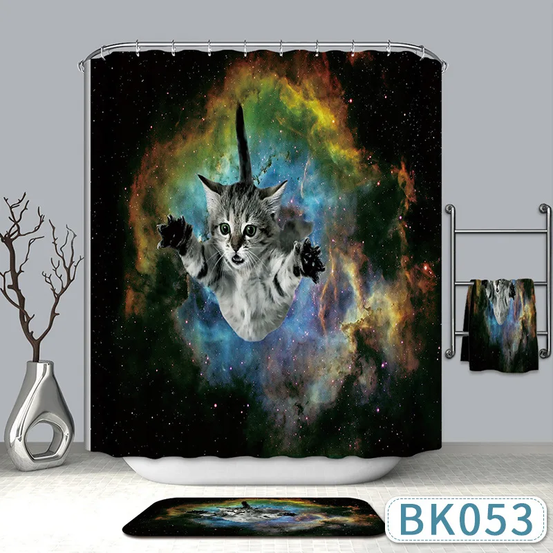 Lovely Cat 3d Printed Bath Curtains Waterproof Polyester Fabric Washable Bathroom Shower Curtain with 12 Hooks
Lovely Cat 3d Printed Bath Curtains Waterproof Polyester Fabric Washable Bathroom Shower Curtain with 12 Hooks