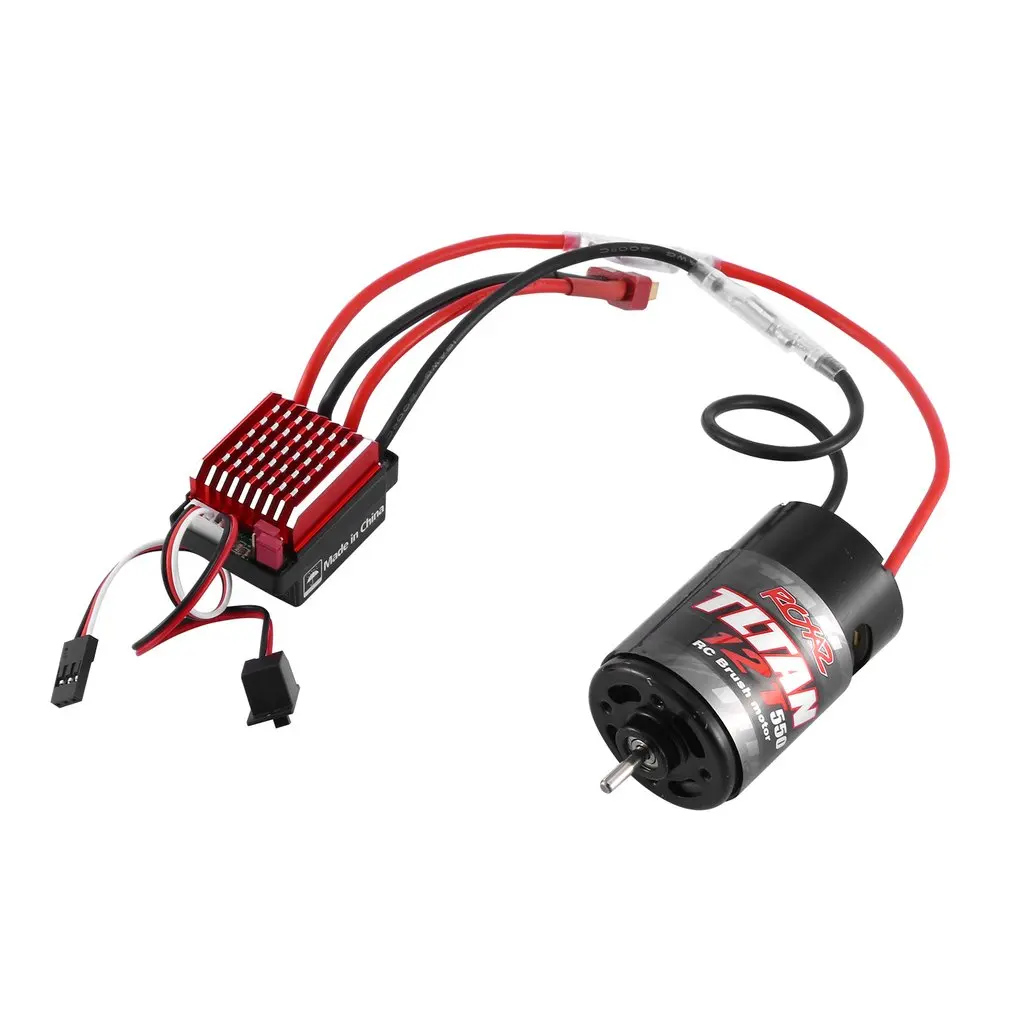550 Brushed Motor 12T 21T 29T 35T 60A ESC for 1:10 RC Crawler Axial SCX10 AXI03007 JL 90046 Traxxas TRX4 TRX6 RC Car Boat Parts
550 Brushed Motor 12T 21T 29T 35T 60A ESC for 1:10 RC Crawler Axial SCX10 AXI03007 JL 90046 Traxxas TRX4 TRX6 RC Car Boat Parts