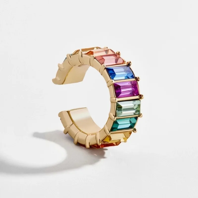 CCFJOYAS Minimalist C-shaped Colorful Zircon Clip On Earrings for Women White/Yellow/Rainbow Ear Cuff Without Piercing Ear Clips
CCFJOYAS Minimalist C-shaped Colorful Zircon Clip On Earrings for Women White/Yellow/Rainbow Ear Cuff Without Piercing Ear Clips
