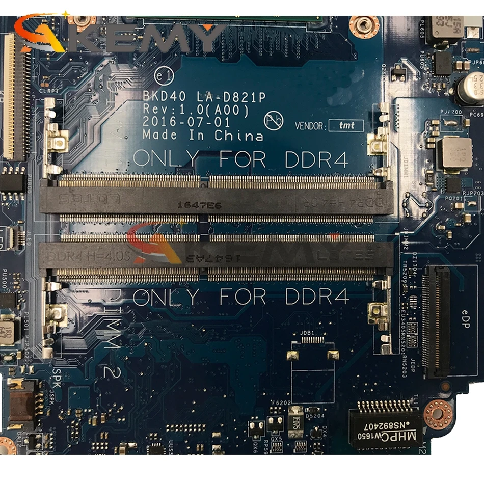 Akemy 0KP4N2 KP4N2 for DELL Inspiron 7460 laptop motherboard LA-D821P i7-7500U tested
Akemy 0KP4N2 KP4N2 for DELL Inspiron 7460 laptop motherboard LA-D821P i7-7500U tested
