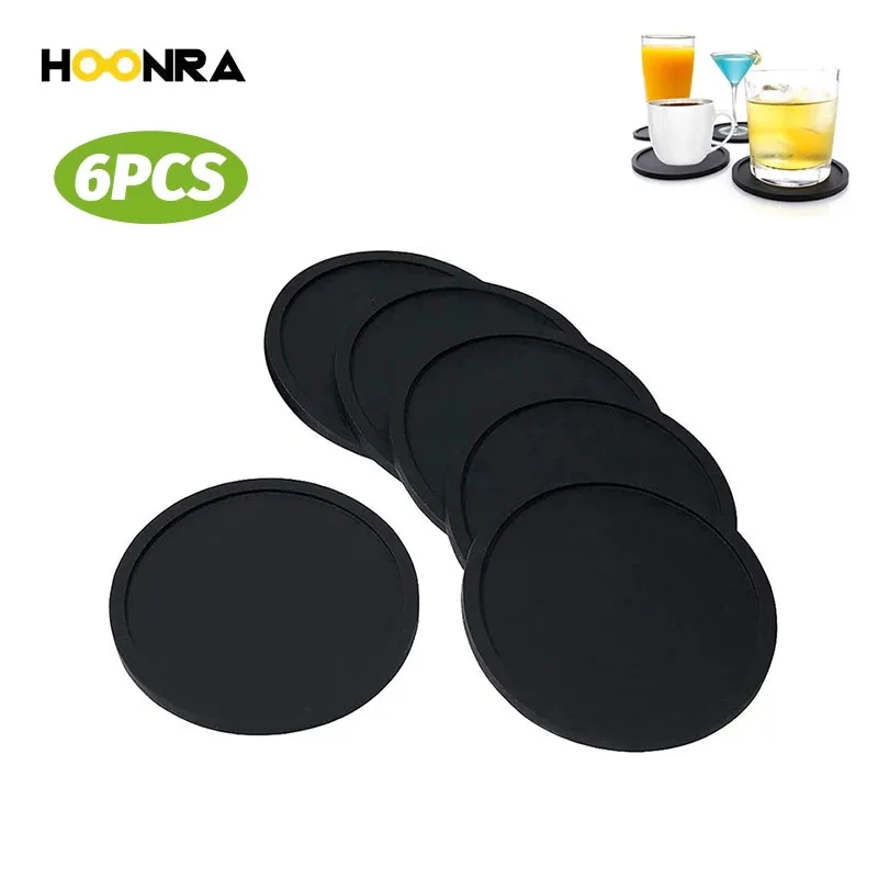 HOONRA Silicone Round Drink Coaster Set Non-slip Holder Cup Mat Pad Coaster Heat Resistant Coffee Cup Mat Kitchen Accessories
HOONRA Silicone Round Drink Coaster Set Non-slip Holder Cup Mat Pad Coaster Heat Resistant Coffee Cup Mat Kitchen Accessories