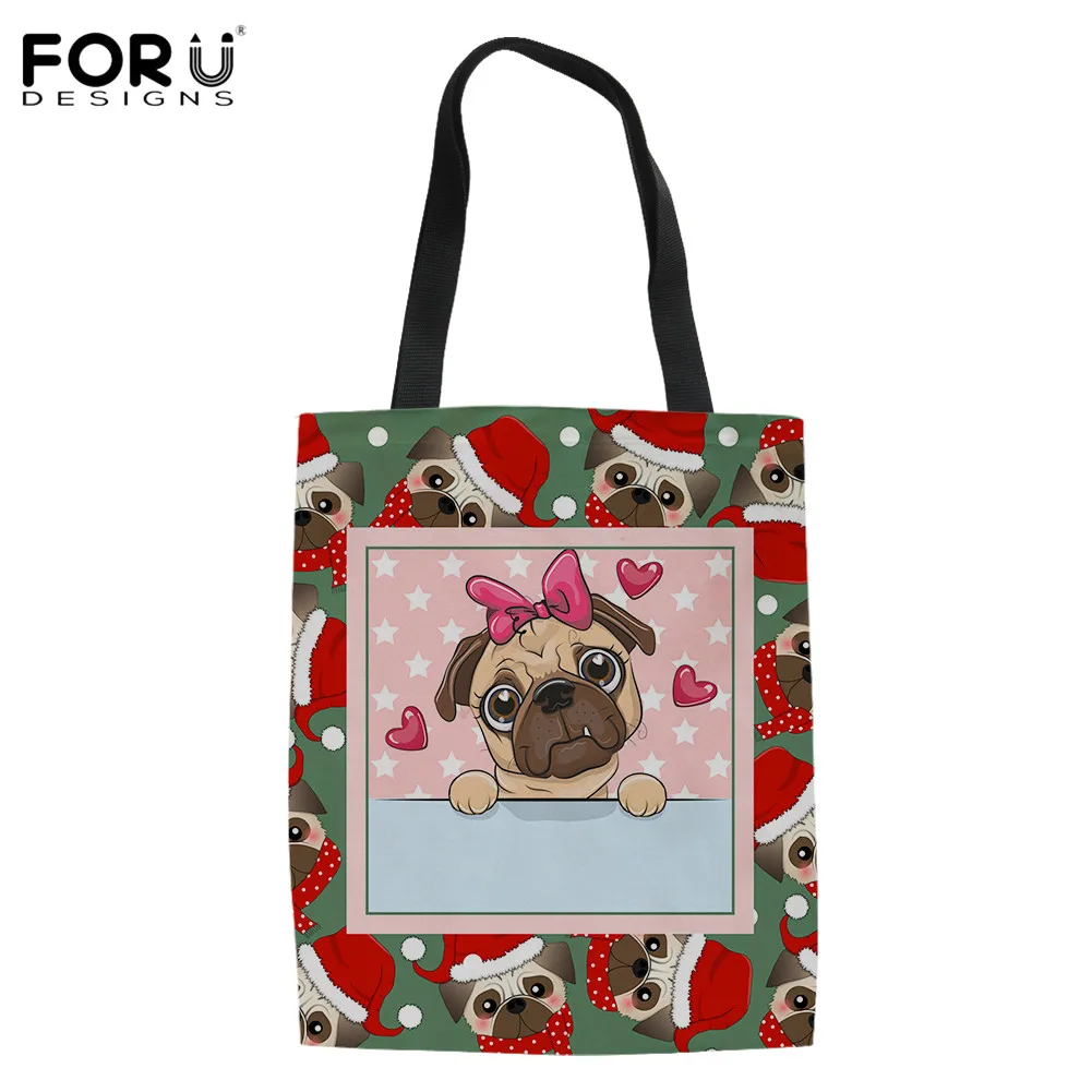 FORUDESIGNS, милый рисунок бульдога, женские брендовые дизайнерские сумки через плечо, рождественский стиль, Милые Складные холщовые подарки Bolsa
FORUDESIGNS, милый рисунок бульдога, женские брендовые дизайнерские сумки через плечо, рождественский стиль, Милые Складные холщовые подарки Bolsa