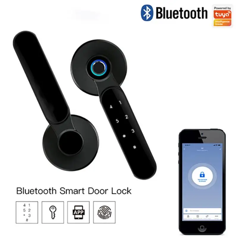 Дверной смарт-замок Tuya, совместимый с Bluetooth, разблокировка по отпечатку пальца
Дверной смарт-замок Tuya, совместимый с Bluetooth, разблокировка по отпечатку пальца