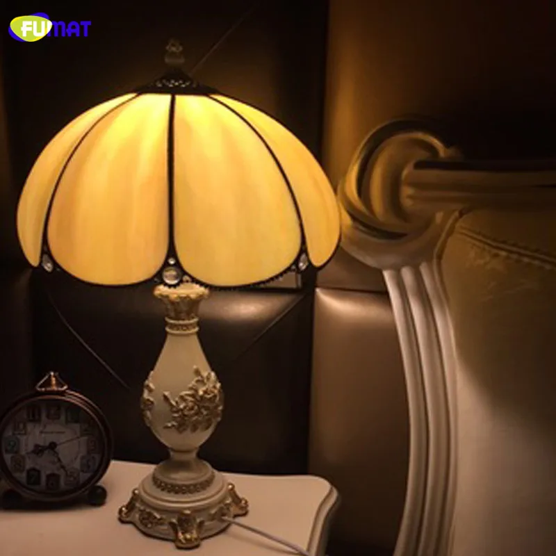 FUMAT Table Lamp Tiffany-style Stained Glass Shade Desk Lamps Home Deco Bedroom Bedside Light
FUMAT Table Lamp Tiffany-style Stained Glass Shade Desk Lamps Home Deco Bedroom Bedside Light