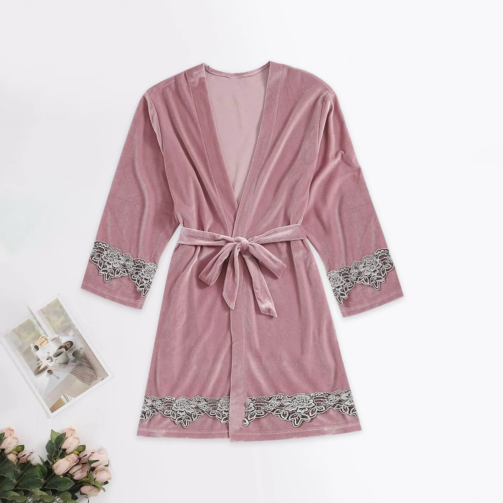 s-4xl Velvet Robes Bathrobe with Waist Belt Luxury Sleepwear Nightclothes Autumn Winter Women's Home Clothes
s-4xl Velvet Robes Bathrobe with Waist Belt Luxury Sleepwear Nightclothes Autumn Winter Women's Home Clothes