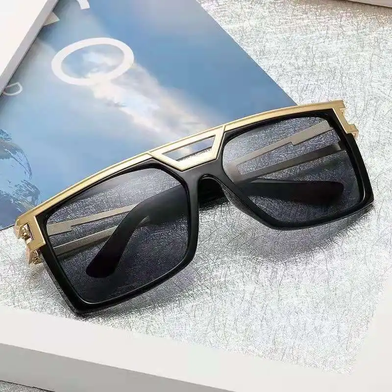 New Flat Oversized Mirror Men Shades Glasses Fashion Square Sunglasses Women Luxury Brand Hollow Metal Leg Trend Unique Eyewear
New Flat Oversized Mirror Men Shades Glasses Fashion Square Sunglasses Women Luxury Brand Hollow Metal Leg Trend Unique Eyewear