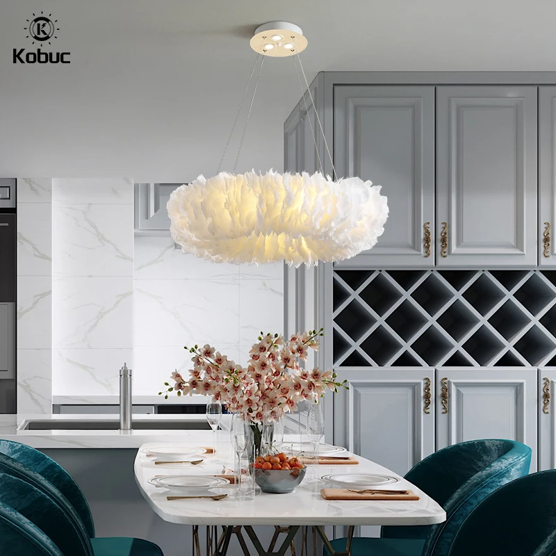 Kobuc Nordic Feather Pendant Lamp For Bedroom Kitchen Dining Room 40 50 60 70 80cm LED Hanging Chandelier Suspension Light
Kobuc Nordic Feather Pendant Lamp For Bedroom Kitchen Dining Room 40 50 60 70 80cm LED Hanging Chandelier Suspension Light