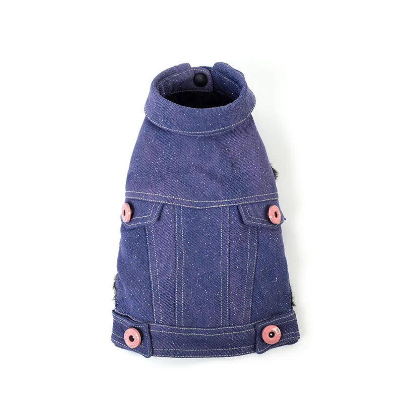New pet shiny denim vest wholesale thick warm punk dog cat plush clothes autumn and winter
New pet shiny denim vest wholesale thick warm punk dog cat plush clothes autumn and winter