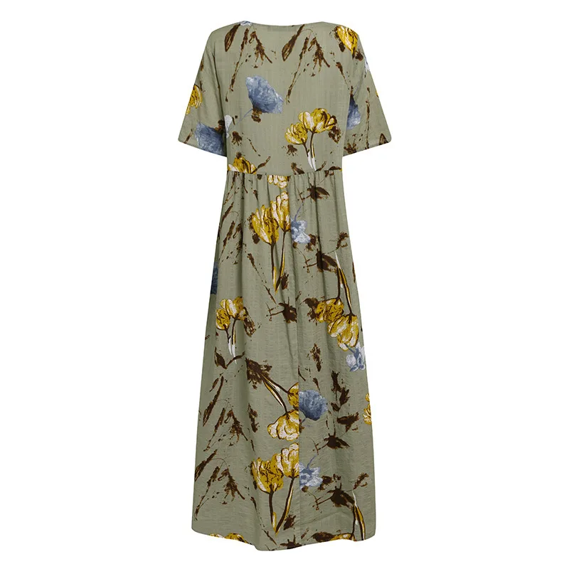 Women Floral Printed Summer Maxi Dress Printed Sundress Casual Short Sleeve Vestidos Female High Waist Robe Femme OverSize Dress
Women Floral Printed Summer Maxi Dress Printed Sundress Casual Short Sleeve Vestidos Female High Waist Robe Femme OverSize Dress