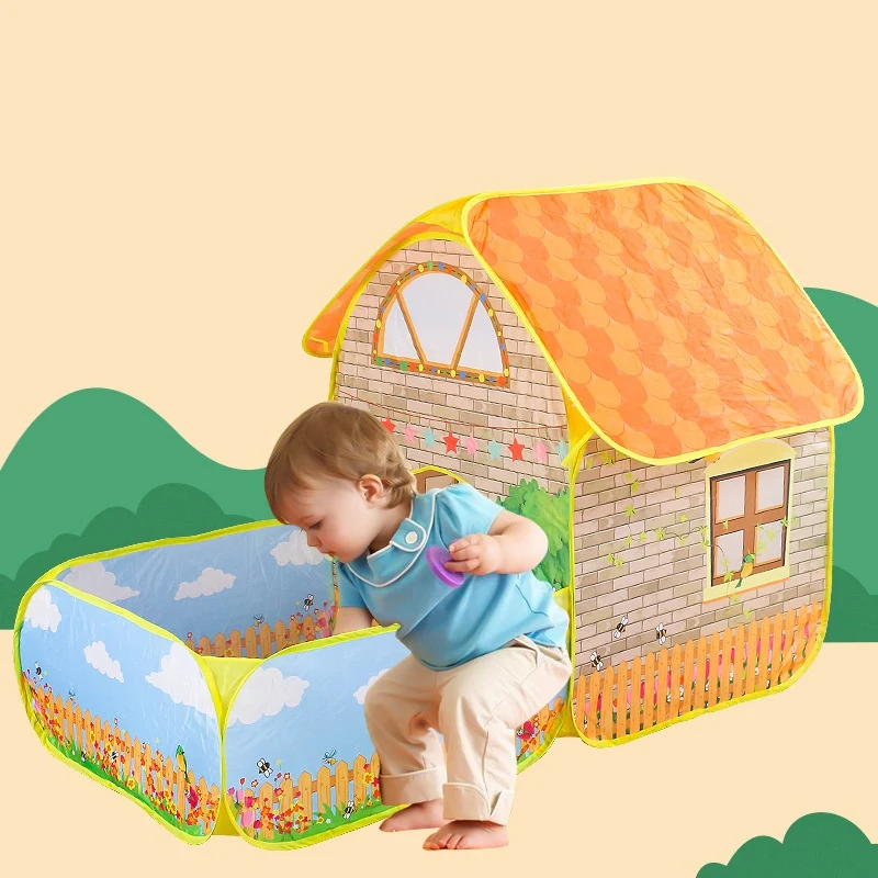 Kids Children Tent House with Courtyard Garden Crawling Folding Tent House Boys Girls Play Tent Ball Pool
Kids Children Tent House with Courtyard Garden Crawling Folding Tent House Boys Girls Play Tent Ball Pool