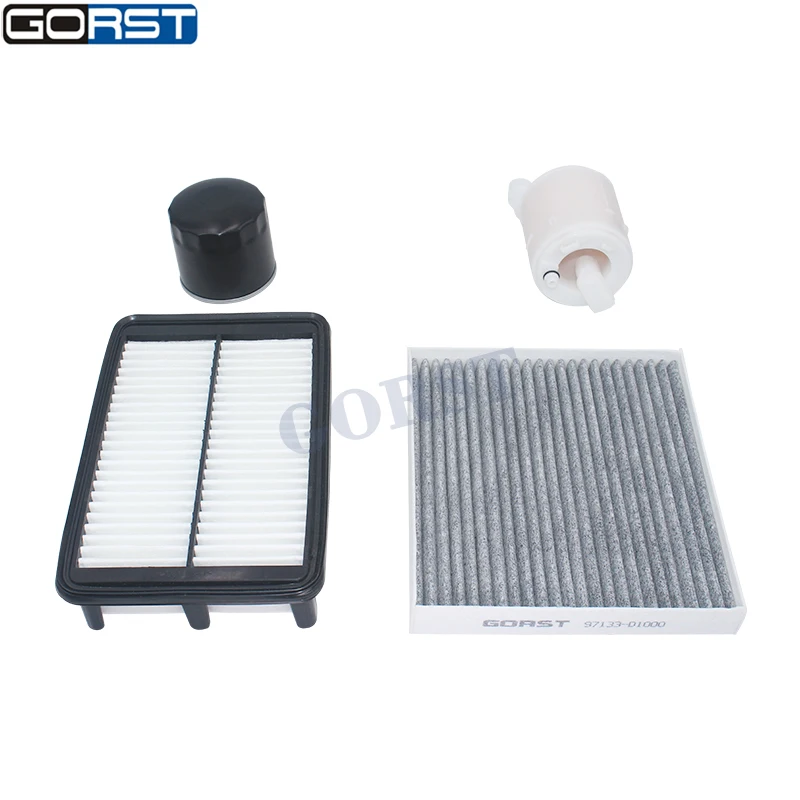Car Oil Filter Air Filter Cabin Filter Fuel Filter For Hyundai Creta 1.6 90kw 1591cc 2016 2017 2018 2019 2020 4 Piece/Set
Car Oil Filter Air Filter Cabin Filter Fuel Filter For Hyundai Creta 1.6 90kw 1591cc 2016 2017 2018 2019 2020 4 Piece/Set