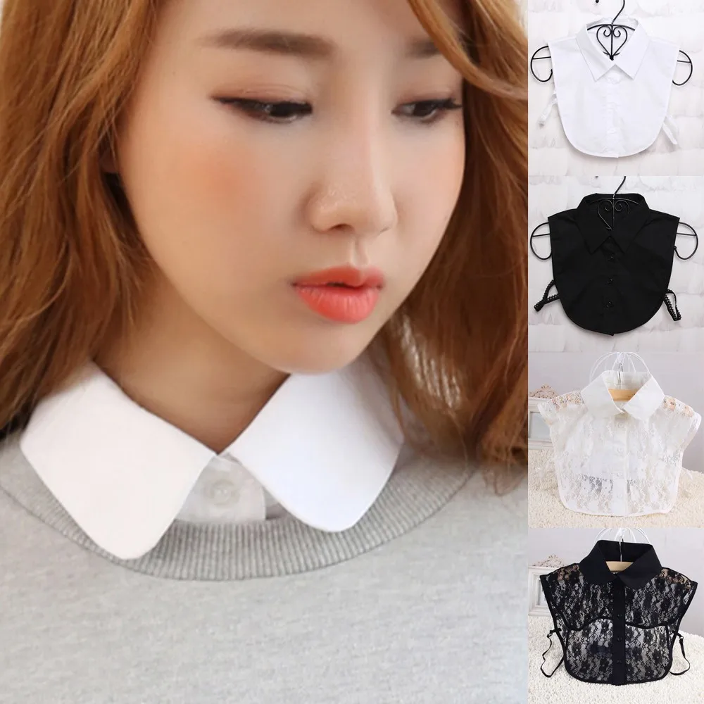 Women Cotton Lace Fake Collar Peter Pan Detachable Lapel Shirt Fake False Tie Collar Blouse Shirt Accessories
Women Cotton Lace Fake Collar Peter Pan Detachable Lapel Shirt Fake False Tie Collar Blouse Shirt Accessories
