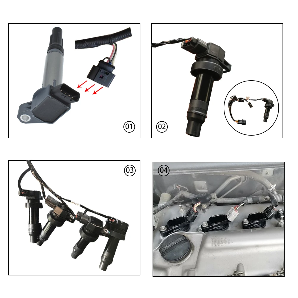 Ignition Coil 6-Pack For Toyota Avalon Camry Highlander RAV4 Sienna Venza, ES350 RX350 RX450h V6 3.5L 90919-A2007 90919-A2002
Ignition Coil 6-Pack For Toyota Avalon Camry Highlander RAV4 Sienna Venza, ES350 RX350 RX450h V6 3.5L 90919-A2007 90919-A2002