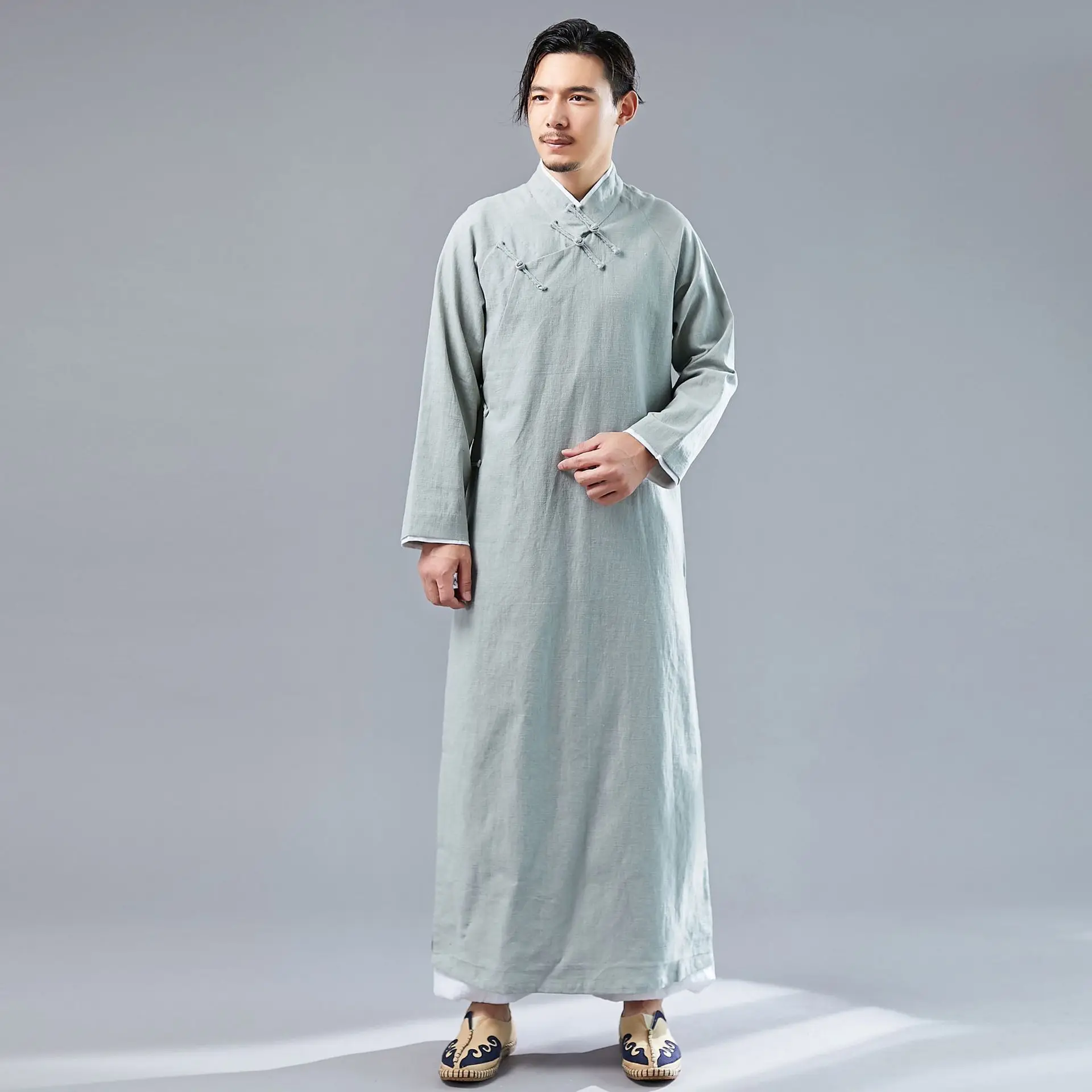 Men Chinese Cotton Linen Solid Robe Gown Ancient Mandarin Collar Casual Coat Retro Button Harajuku Plus Size XL Loose Cardigan
Men Chinese Cotton Linen Solid Robe Gown Ancient Mandarin Collar Casual Coat Retro Button Harajuku Plus Size XL Loose Cardigan