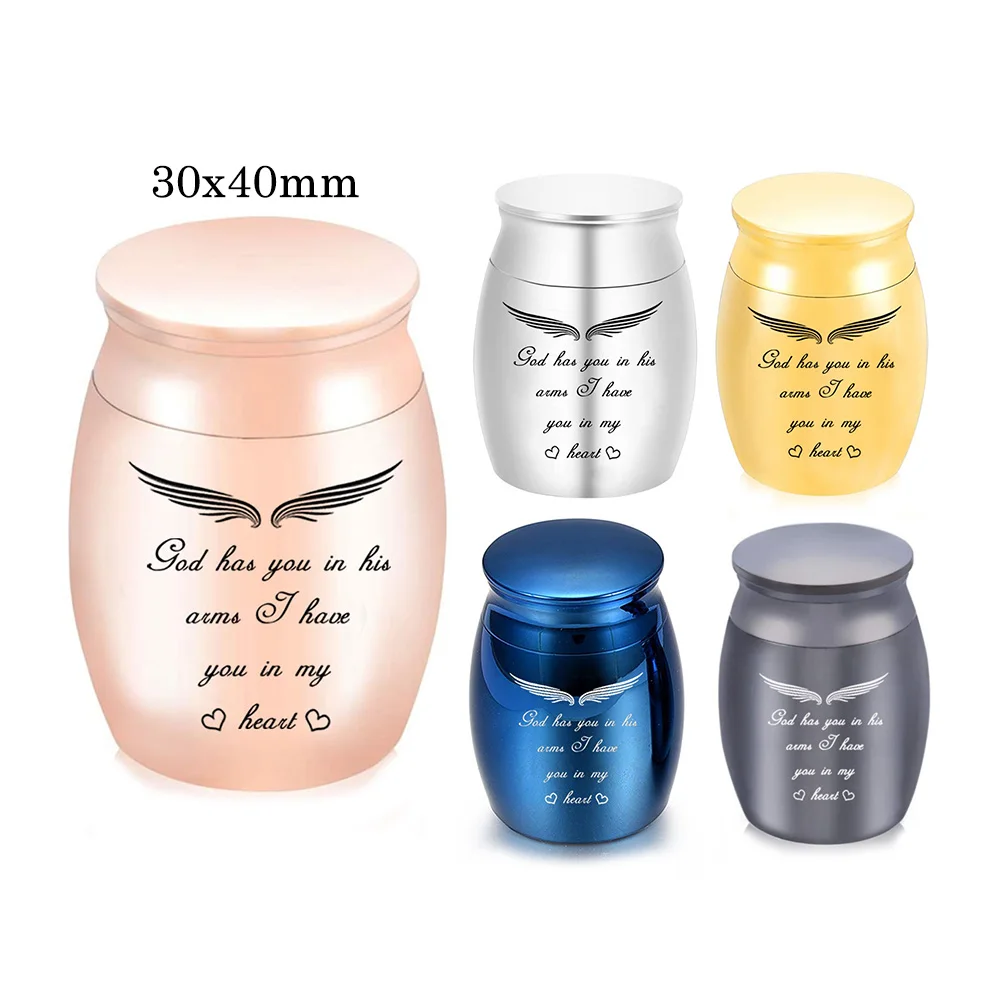 Angel Wings Small Keepsake Memorial Cremation Urns for Human/Pet Ashes - God Has You in His Arms I Have You in My Heart
Angel Wings Small Keepsake Memorial Cremation Urns for Human/Pet Ashes - God Has You in His Arms I Have You in My Heart