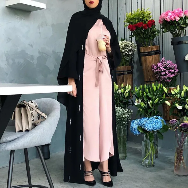 Abaya модная длинная юбка с поясом из бисера Дубай исламский этнический кардиган халат мусульманский Рамадан женское платье кафтан кимоно Са...
Abaya модная длинная юбка с поясом из бисера Дубай исламский этнический кардиган халат мусульманский Рамадан женское платье кафтан кимоно Са...